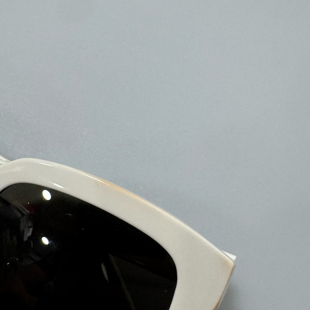Celine Monochroms 03 56MM Square Sunglasses White - Picture 8 of 8